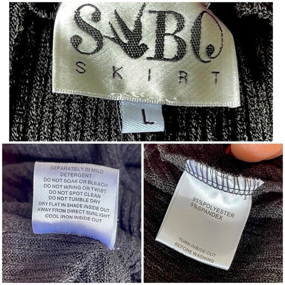 #T84 SABO SKIRT Ribbed Lightweight Sweater With Ring Detail SZ L $79 - Picture 10 of 10
